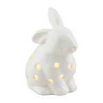 Up close photo of our light up ceramic bunny